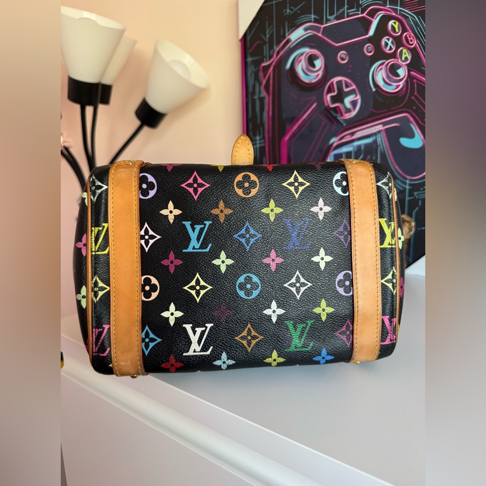 Louis Vuitton Black Multicolor Murakami Pricilla Bag - Picture 3 of 8